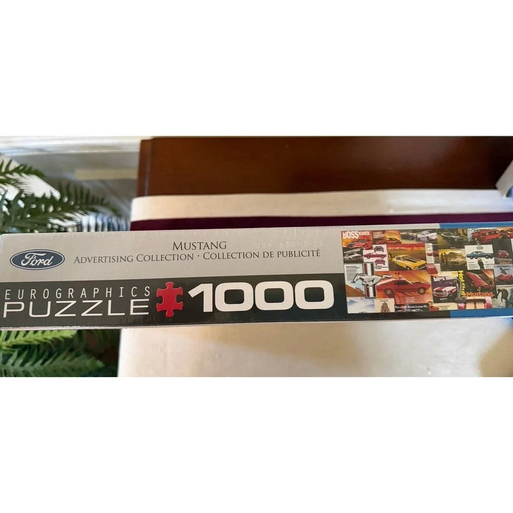 Eurographics Ford Mustang Advertising Collection 1000 Pc Jigsaw Puzzle NEW Seale